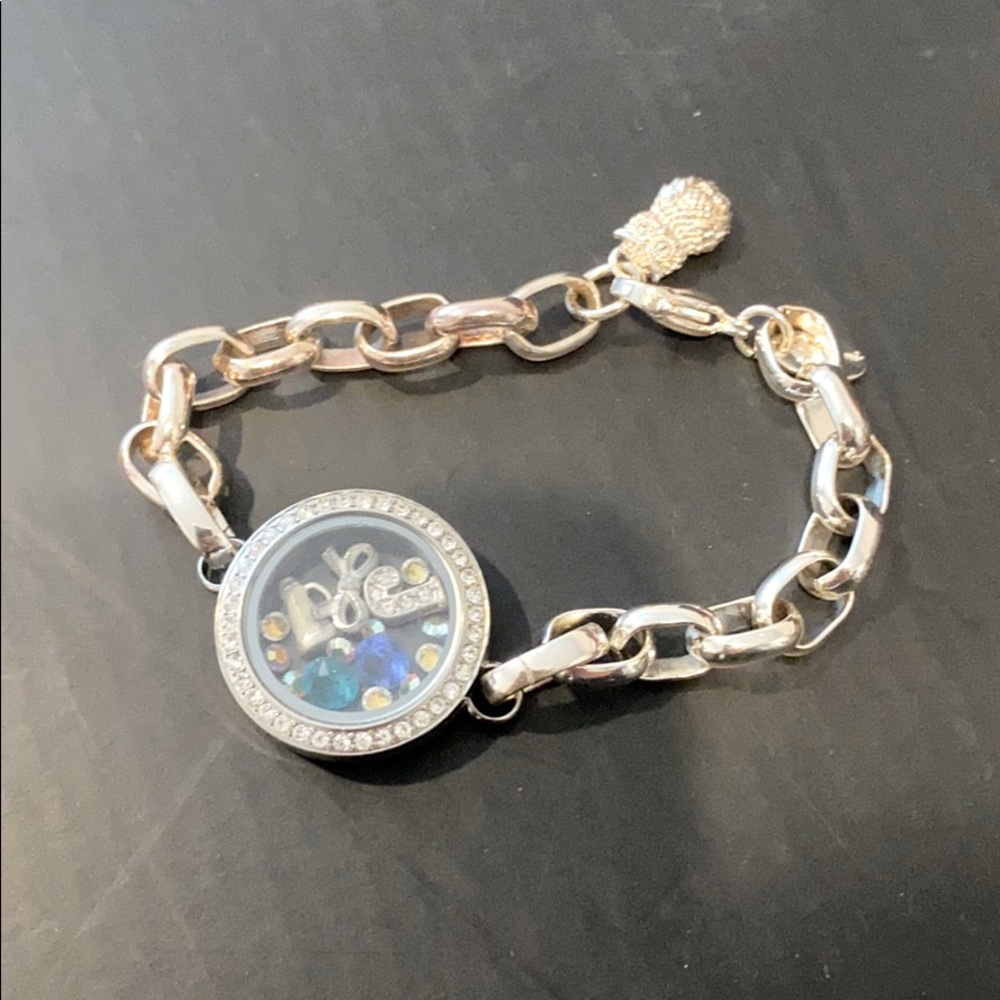 Origami Owl Bracelet with charms